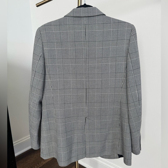 Zara Black and White Plaid Blazer - Picture 2 of 2